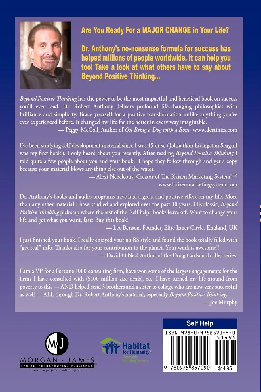 Rückseite: 9780975857090 | Beyond Positive Thinking | Robert Anthony | Taschenbuch | Englisch