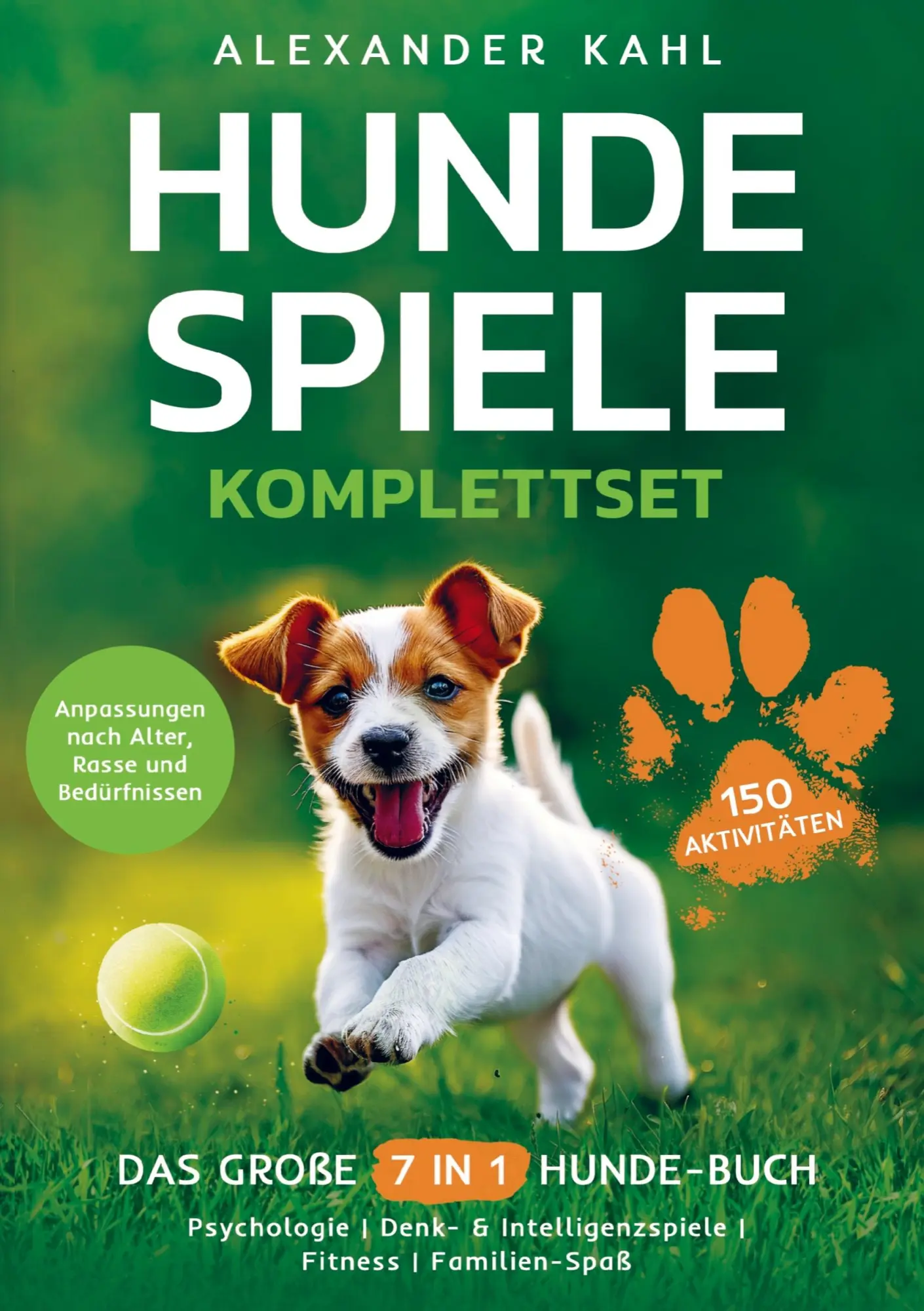 Cover: 9789403797090 | Hundespiele Komplettset - Das große 7 in 1 Hunde-Buch mit 150...