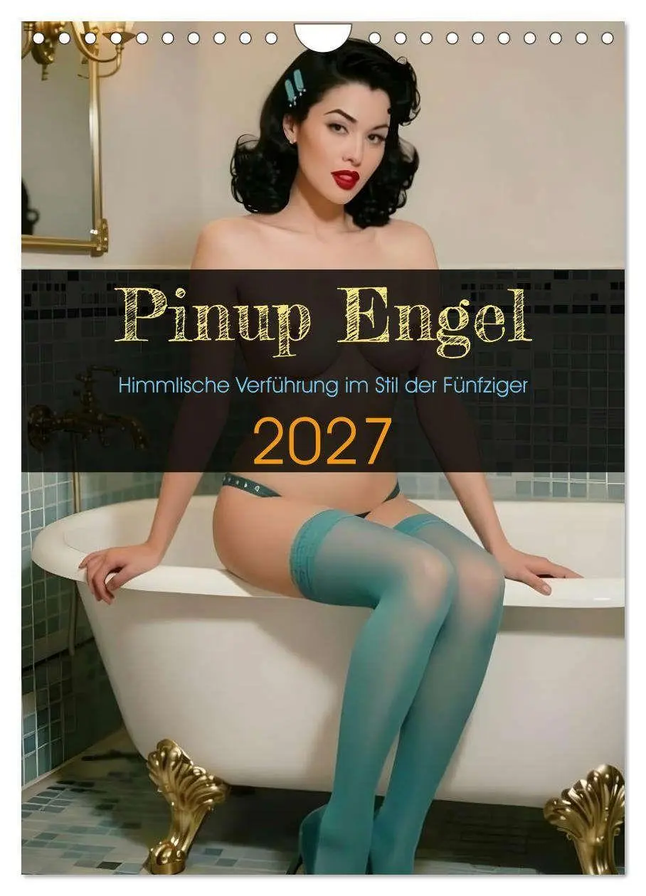 Cover: 9783516797190 | Pinup Engel (Wandkalender 2027 DIN A4 hoch), CALVENDO Monatskalender