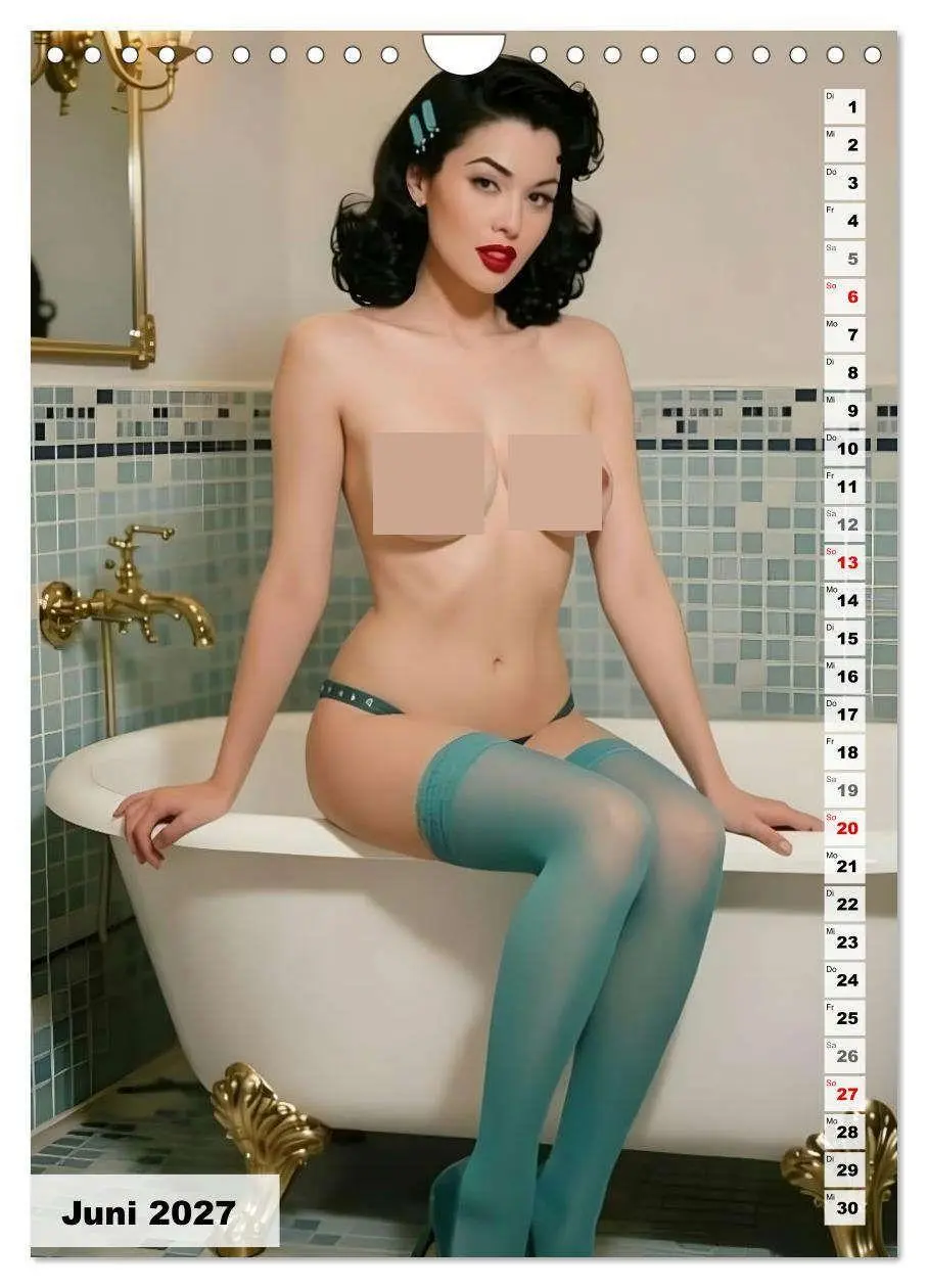 Bild: 9783516797190 | Pinup Engel (Wandkalender 2027 DIN A4 hoch), CALVENDO Monatskalender