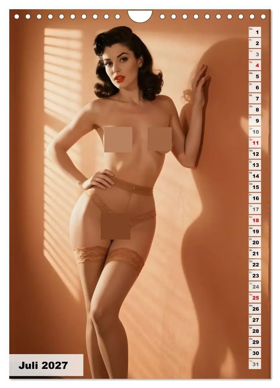 Bild: 9783516797190 | Pinup Engel (Wandkalender 2027 DIN A4 hoch), CALVENDO Monatskalender