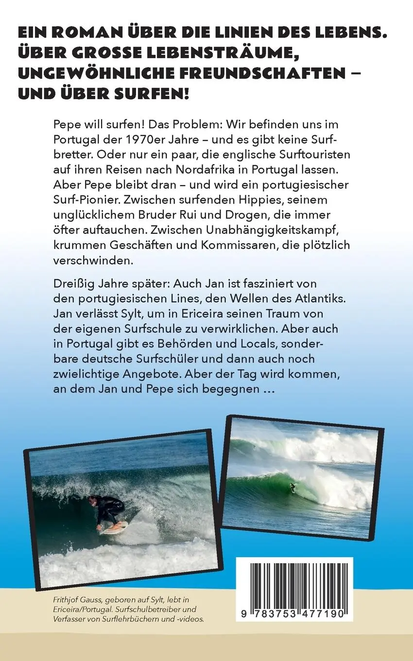 Rückseite: 9783753477190 | Portuguese Lines | Surf-Roman | Frithjof Gauss | Taschenbuch | 236 S.