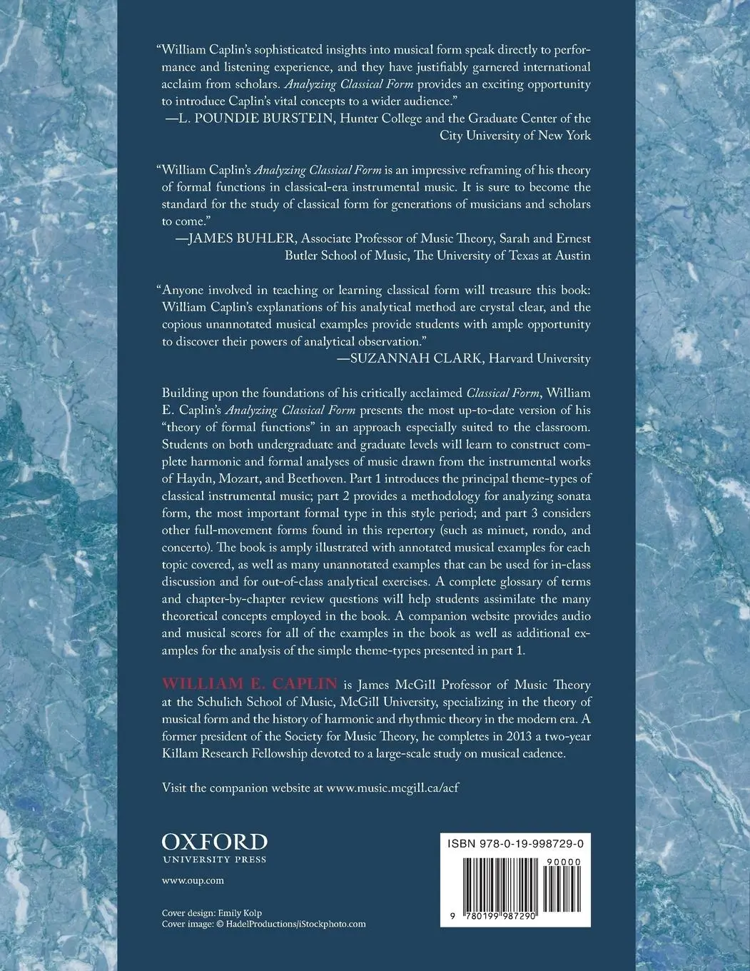 Rückseite: 9780199987290 | Analyzing Classical Form | An Approach for the Classroom | Caplin