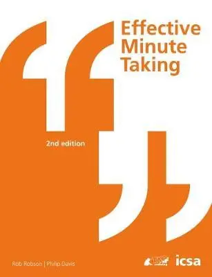 Cover: 9781860727290 | Robson, R: Effective Minute Taking 2nd Edition | Rob Robson (u. a.)