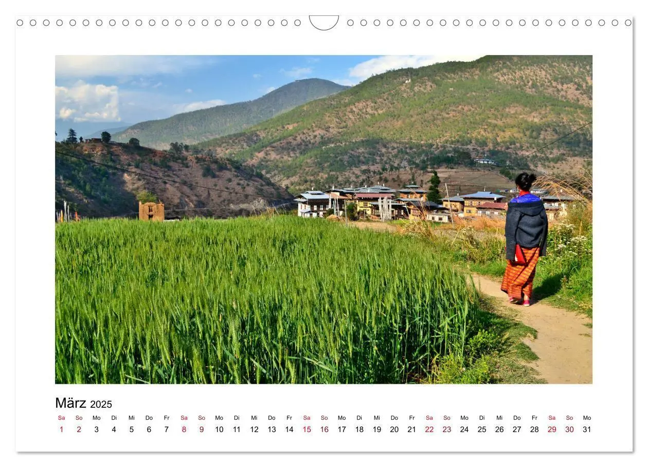 Bild: 9783435127290 | Bhutan - Berge, Buddhismus &amp; Bruttonationalglück (Wandkalender 2025...