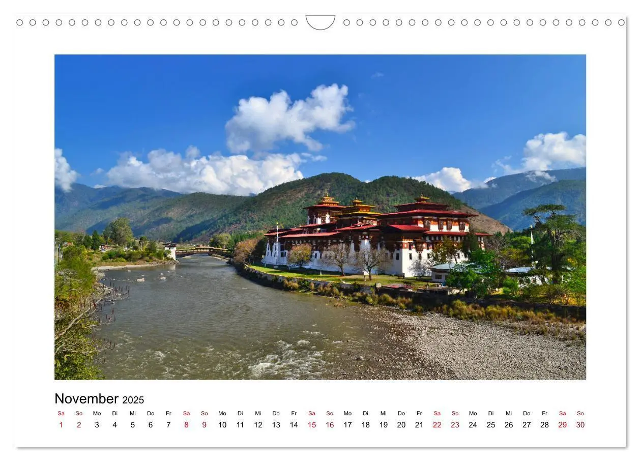Bild: 9783435127290 | Bhutan - Berge, Buddhismus &amp; Bruttonationalglück (Wandkalender 2025...