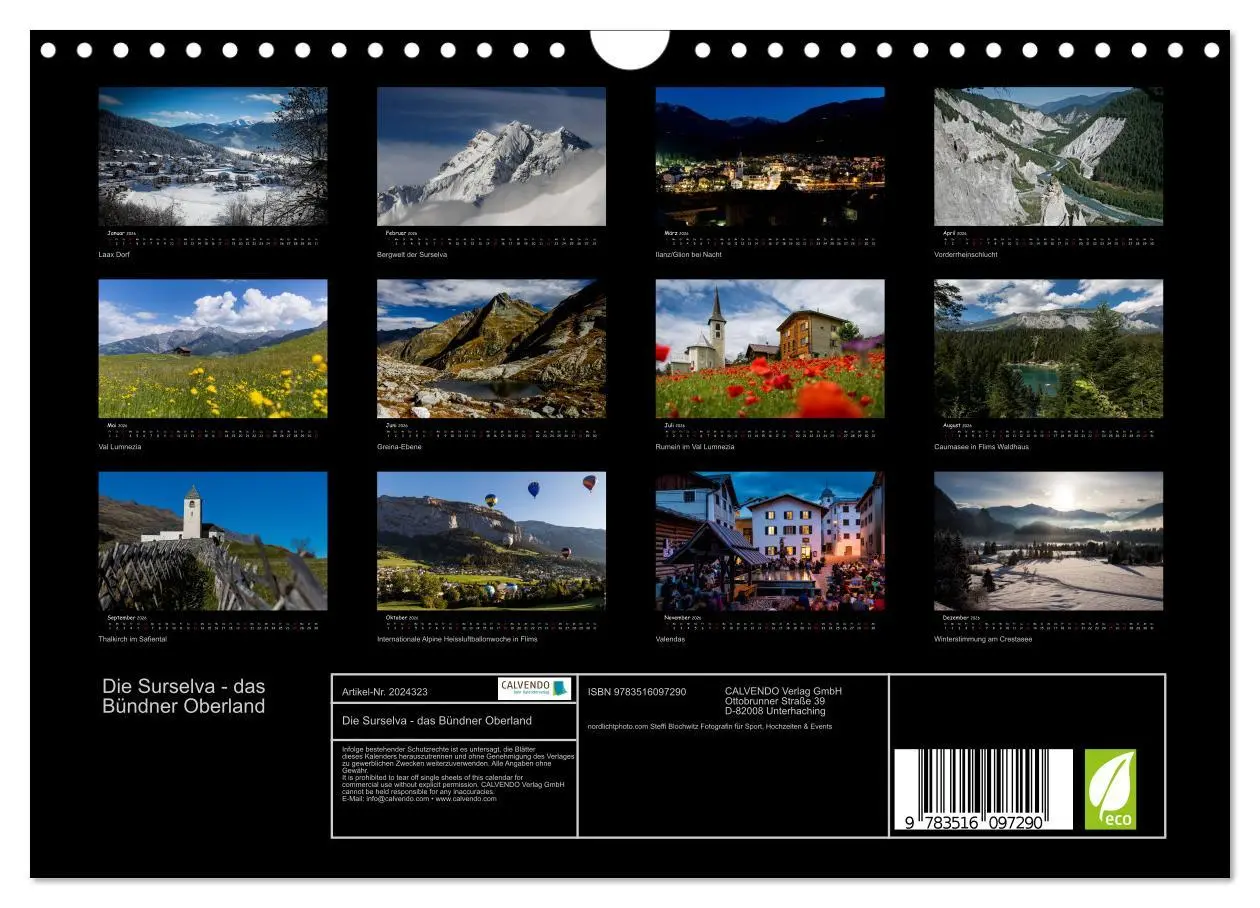 Bild: 9783516097290 | Die Surselva - das Bündner Oberland (Wandkalender 2026 DIN A4...