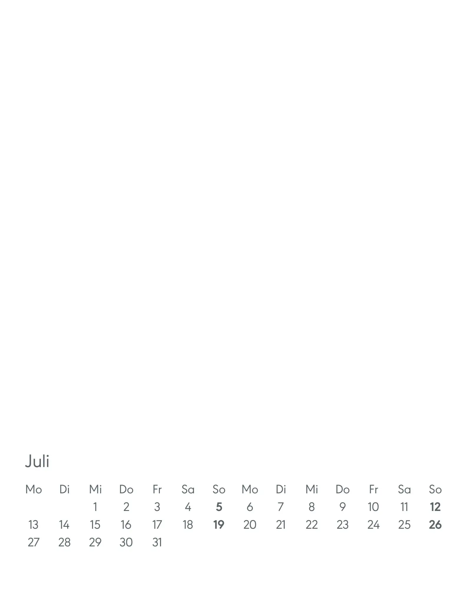 Bild: 4069095007390 | Kreativ-Kalender Tischaufsteller hoch weiß 2026 - 16 x 20 - Foto,...