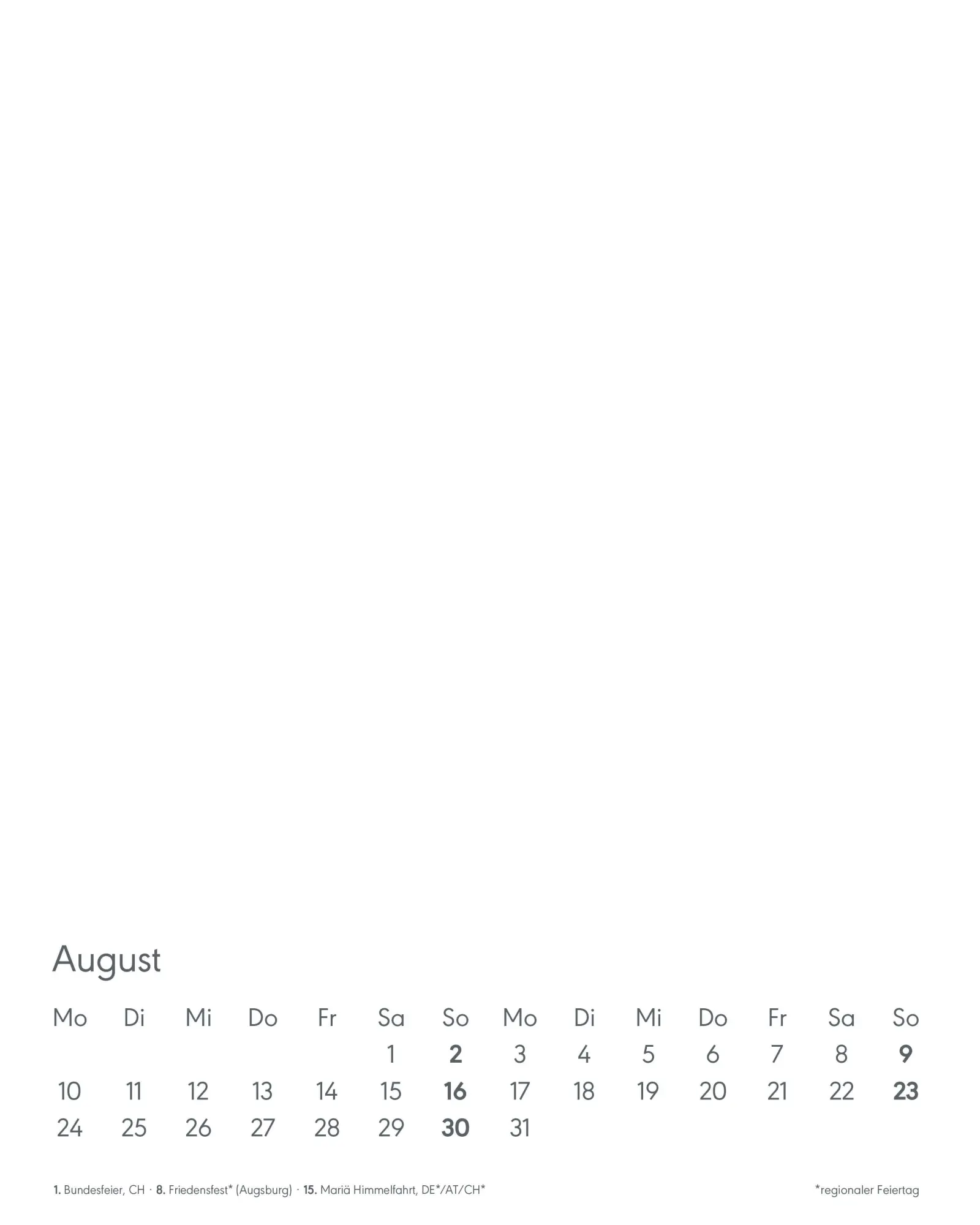 Bild: 4069095007390 | Kreativ-Kalender Tischaufsteller hoch weiß 2026 - 16 x 20 - Foto,...