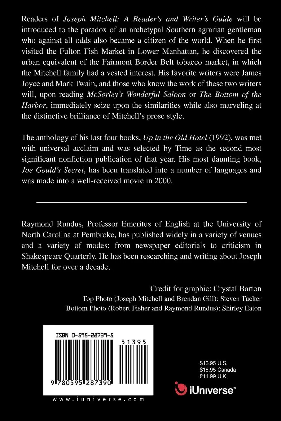 Rückseite: 9780595287390 | Joseph Mitchell | A Reader's and Writer's Guide | Raymond J. Rundus