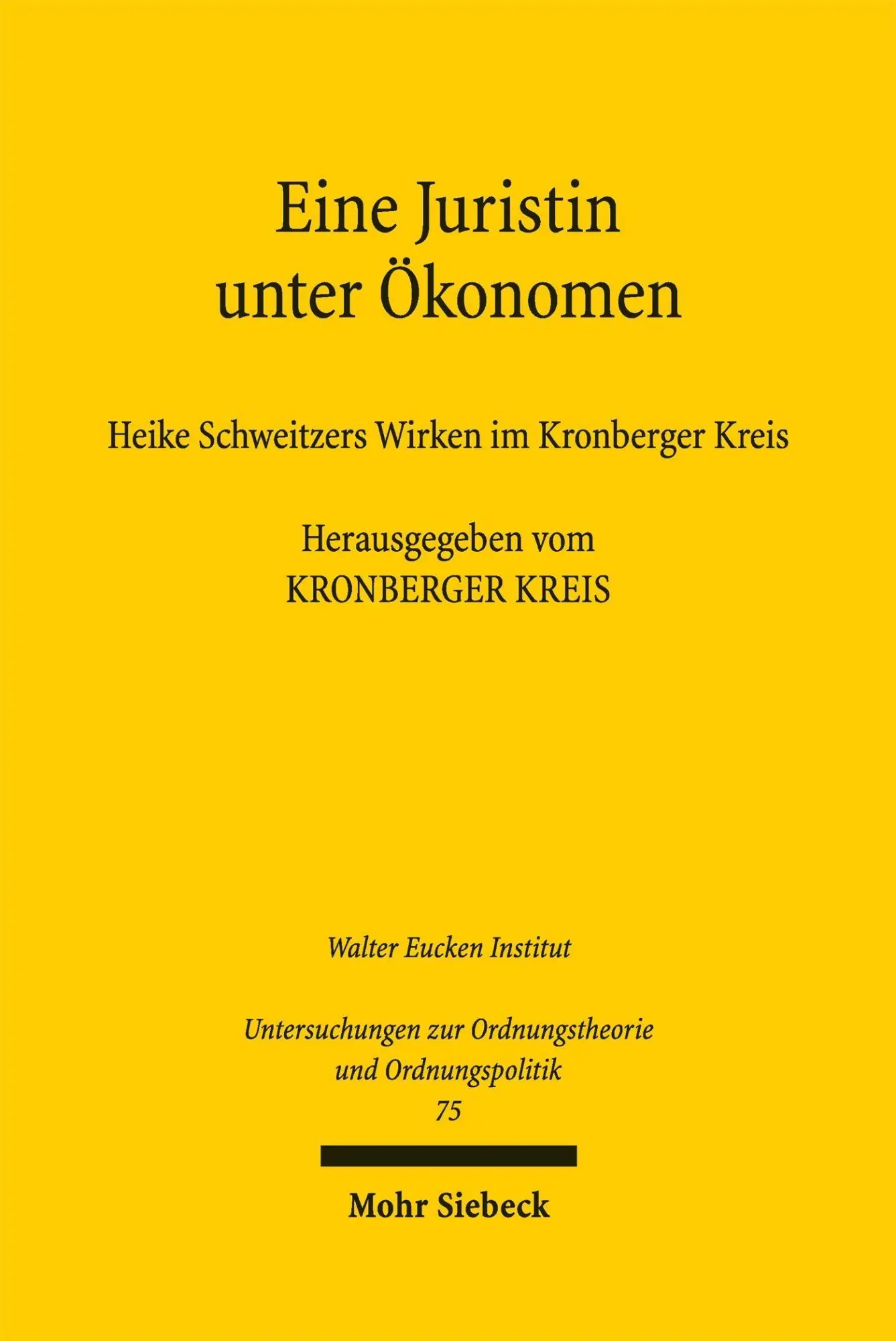 Eine Juristin unter Ökonomen