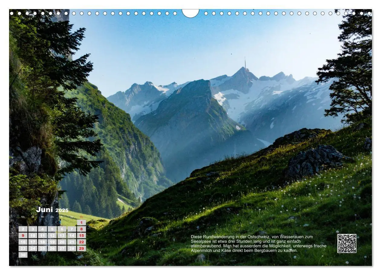 Bild: 9783435117390 | Wandern in den Alpen (Wandkalender 2025 DIN A3 quer), CALVENDO...