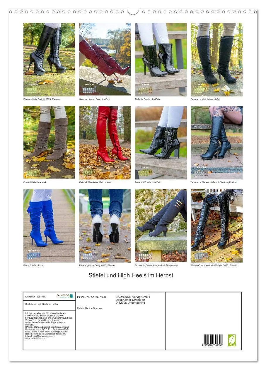 Bild: 9783516397390 | Stiefel und High Heels im Herbst (Wandkalender 2026 DIN A2 hoch),...
