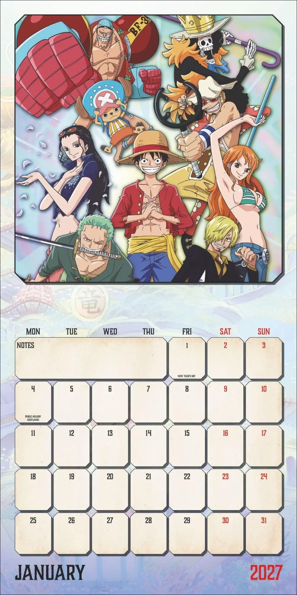 Bild: 9783840197390 | One Piece Broschurkalender 2027 | Kalender | 28 S. | Englisch | 2027