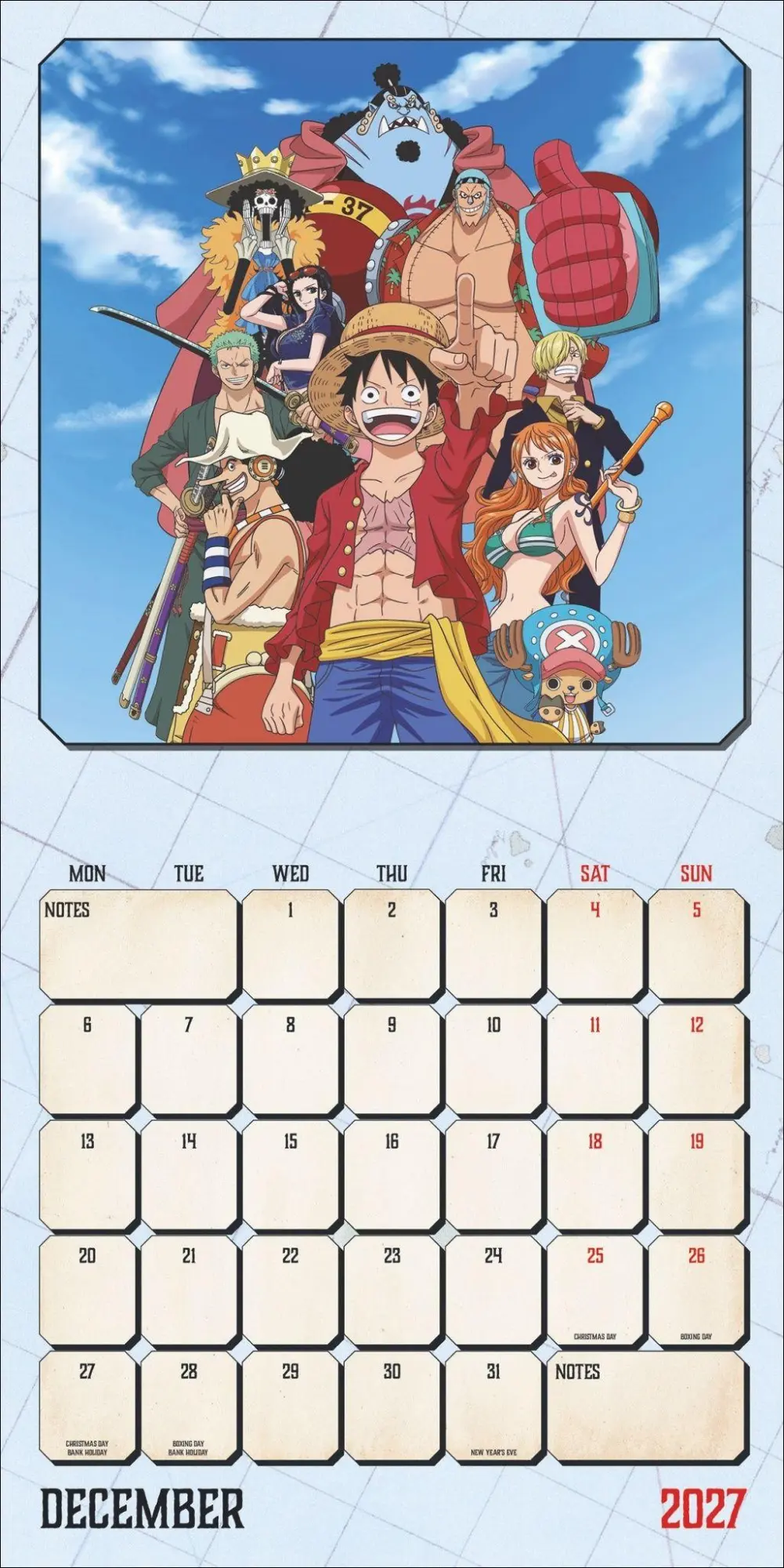 Bild: 9783840197390 | One Piece Broschurkalender 2027 | Kalender | 28 S. | Englisch | 2027