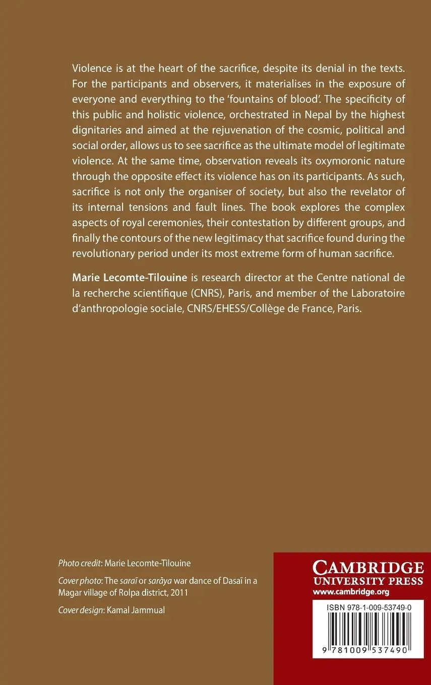 Rückseite: 9781009537490 | Sacrifice and Violence | Marie Lecomte-Tilouine | Buch | Englisch