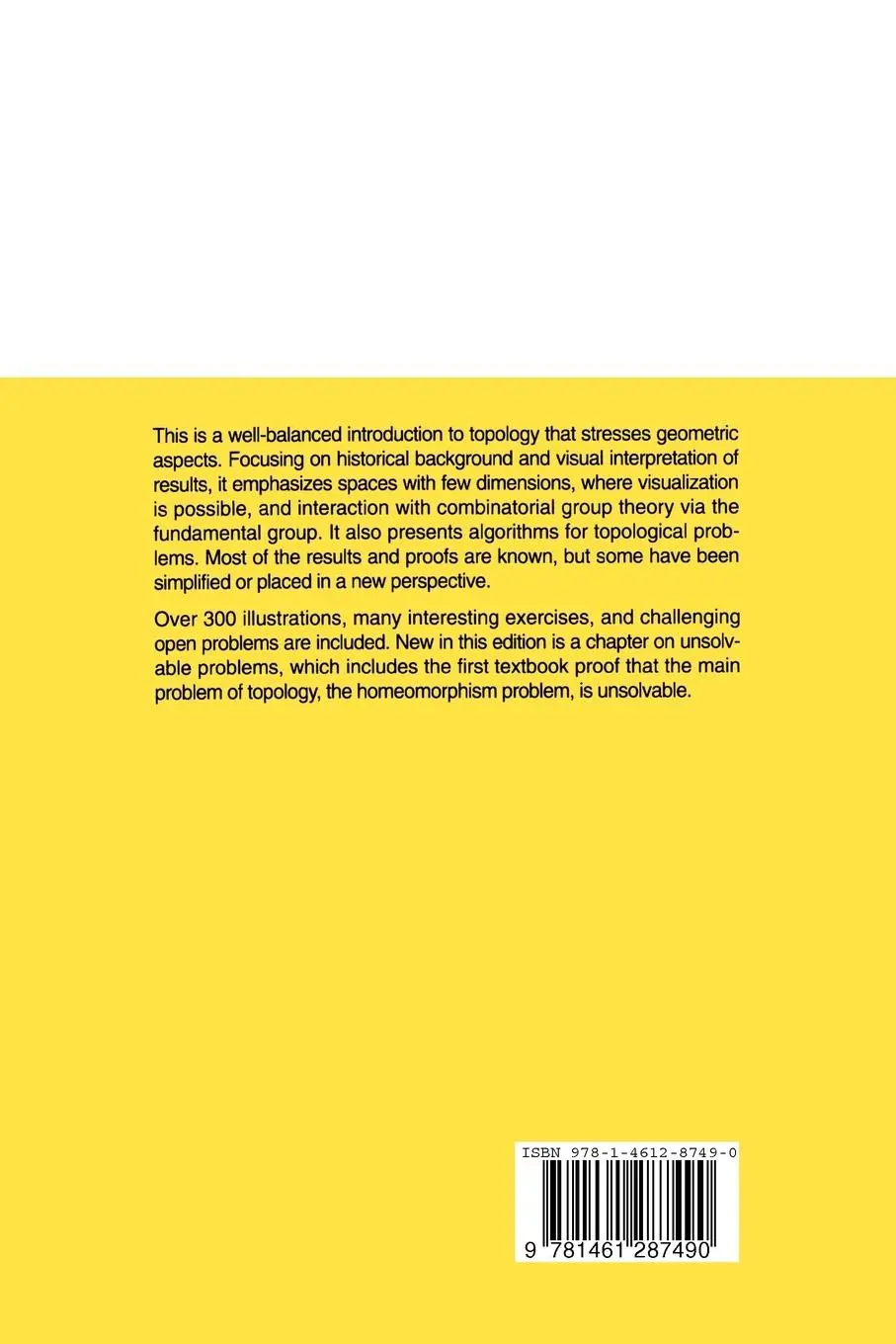 Rückseite: 9781461287490 | Classical Topology and Combinatorial Group Theory | John Stillwell