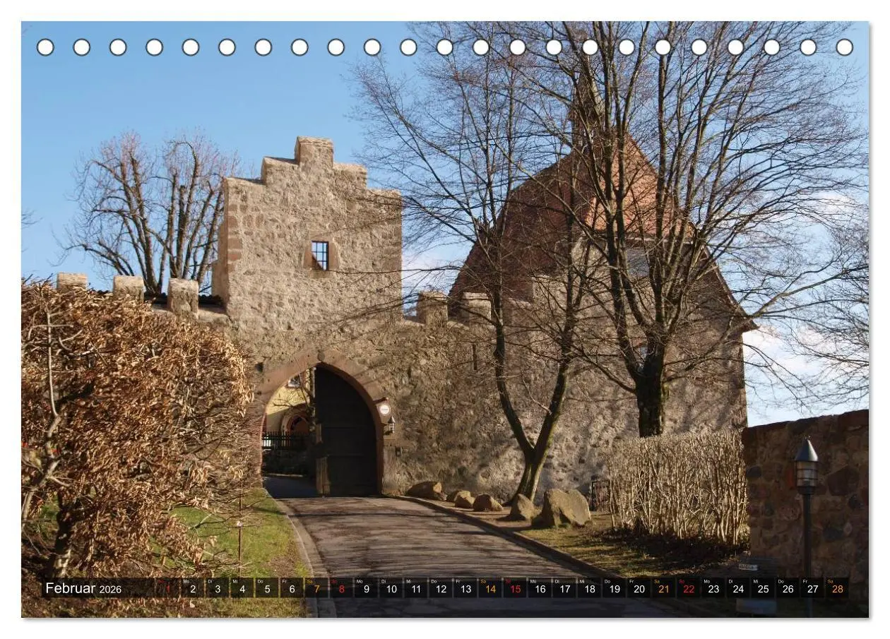 Bild: 9783516147490 | Burgen &amp; Schlösser im Odenwald (Tischkalender 2026 DIN A5 quer),...