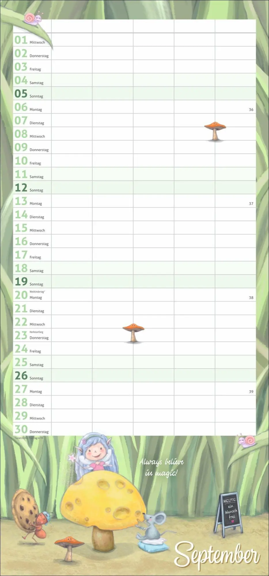 Bild: 9783756417490 | times&amp;more Zauberwesen Familienplaner 2027 | Dagmar Moritz | Kalender
