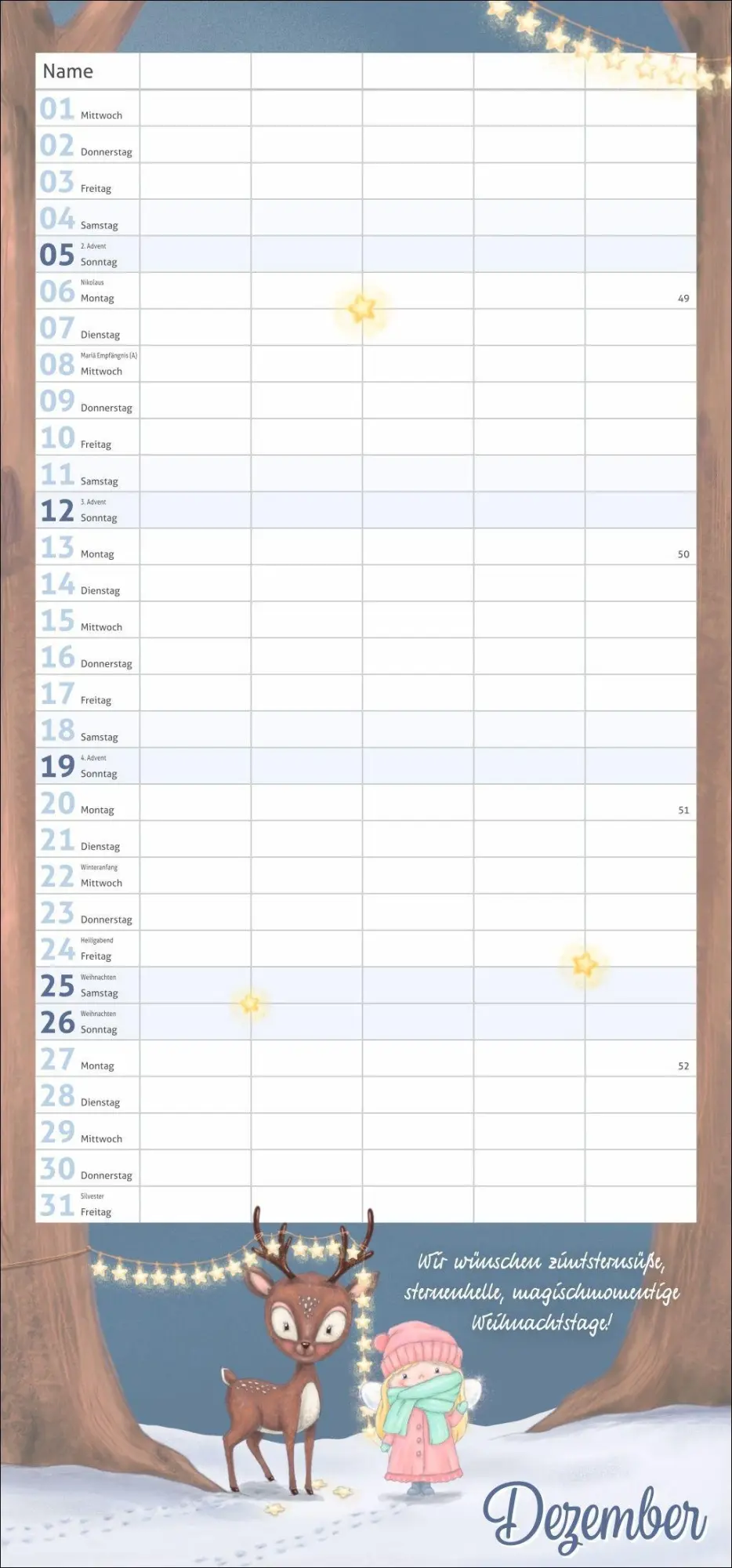 Bild: 9783756417490 | times&amp;more Zauberwesen Familienplaner 2027 | Dagmar Moritz | Kalender