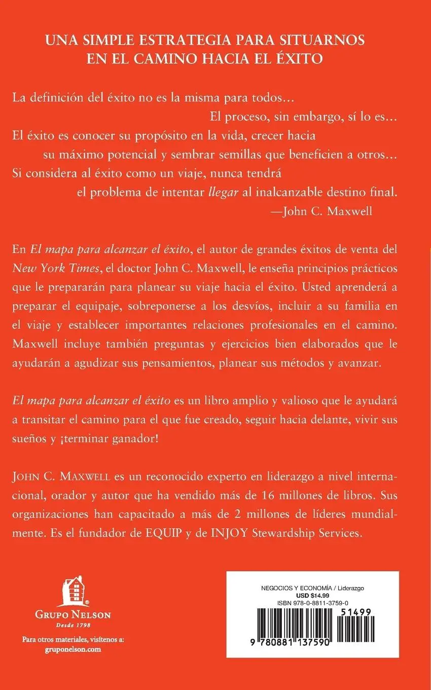 Rückseite: 9780881137590 | El Mapa Para Alcanzar El ¿¿xito | John C. Maxwell | Taschenbuch | 2003