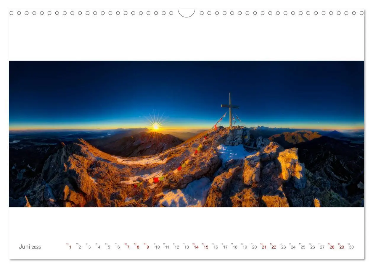 Bild: 9783435337590 | BergBlicke! (Wandkalender 2025 DIN A3 quer), CALVENDO Monatskalender