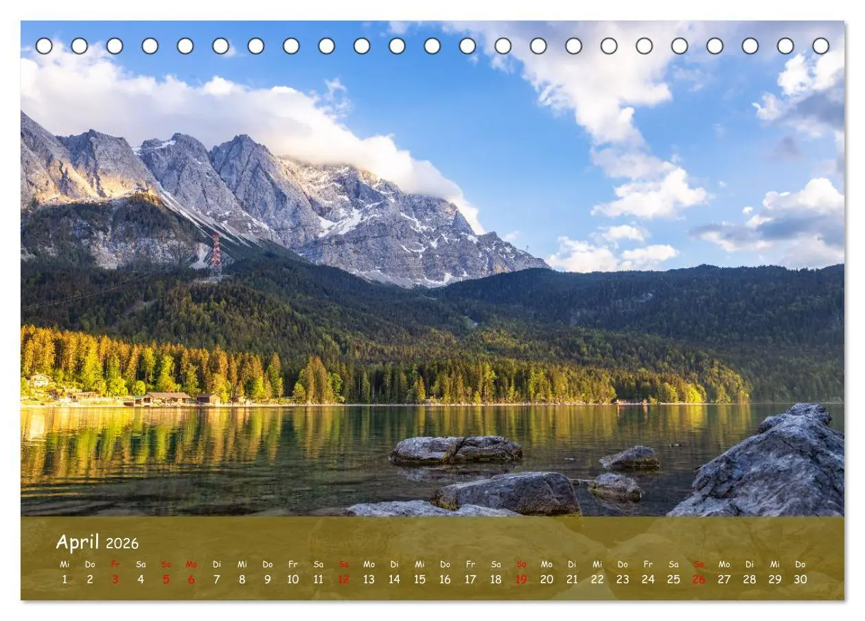 Bild: 9783457427590 | Bergparadies Garmisch - traumhafte Impressionen (Tischkalender 2026...