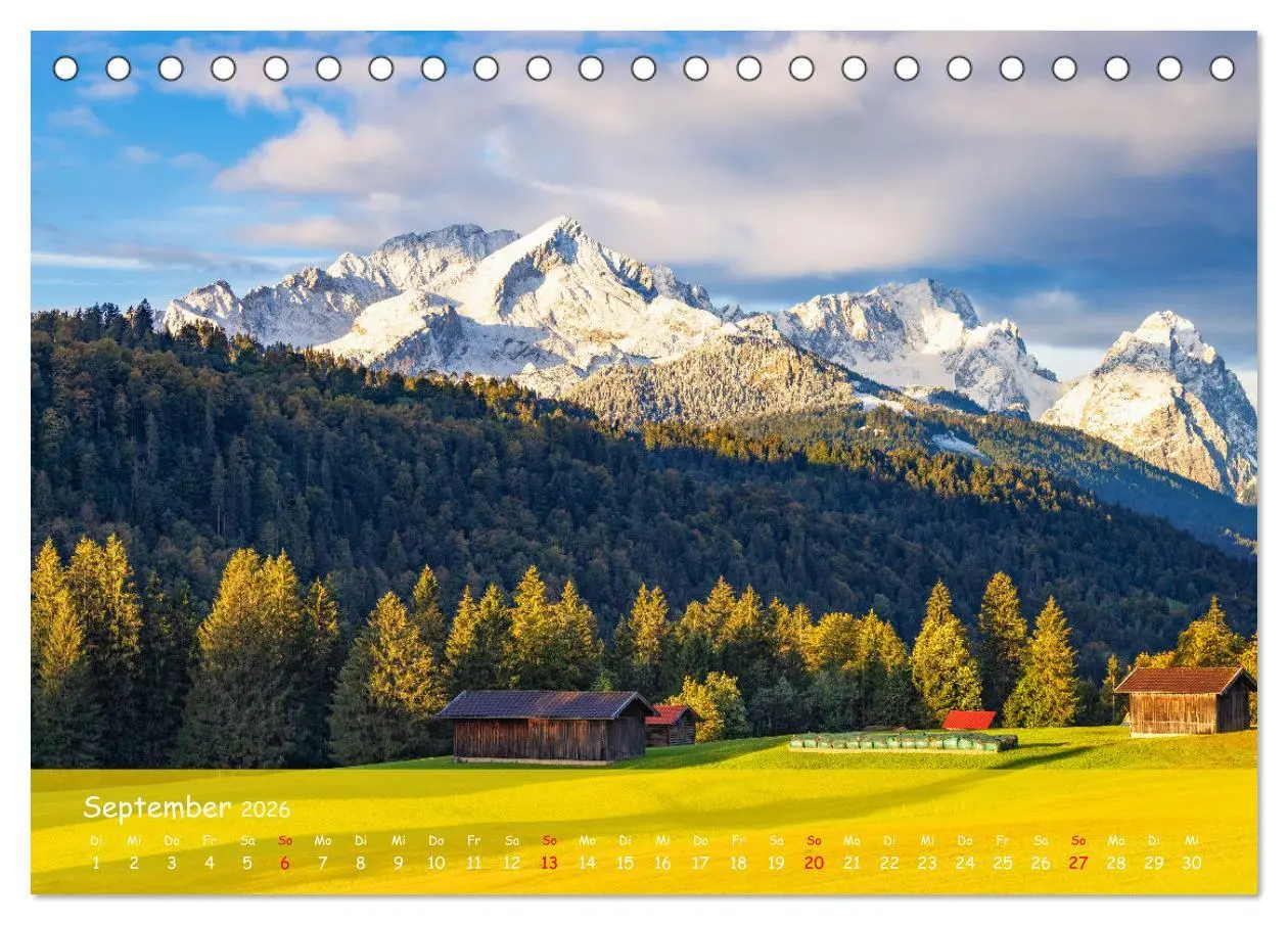 Bild: 9783457427590 | Bergparadies Garmisch - traumhafte Impressionen (Tischkalender 2026...