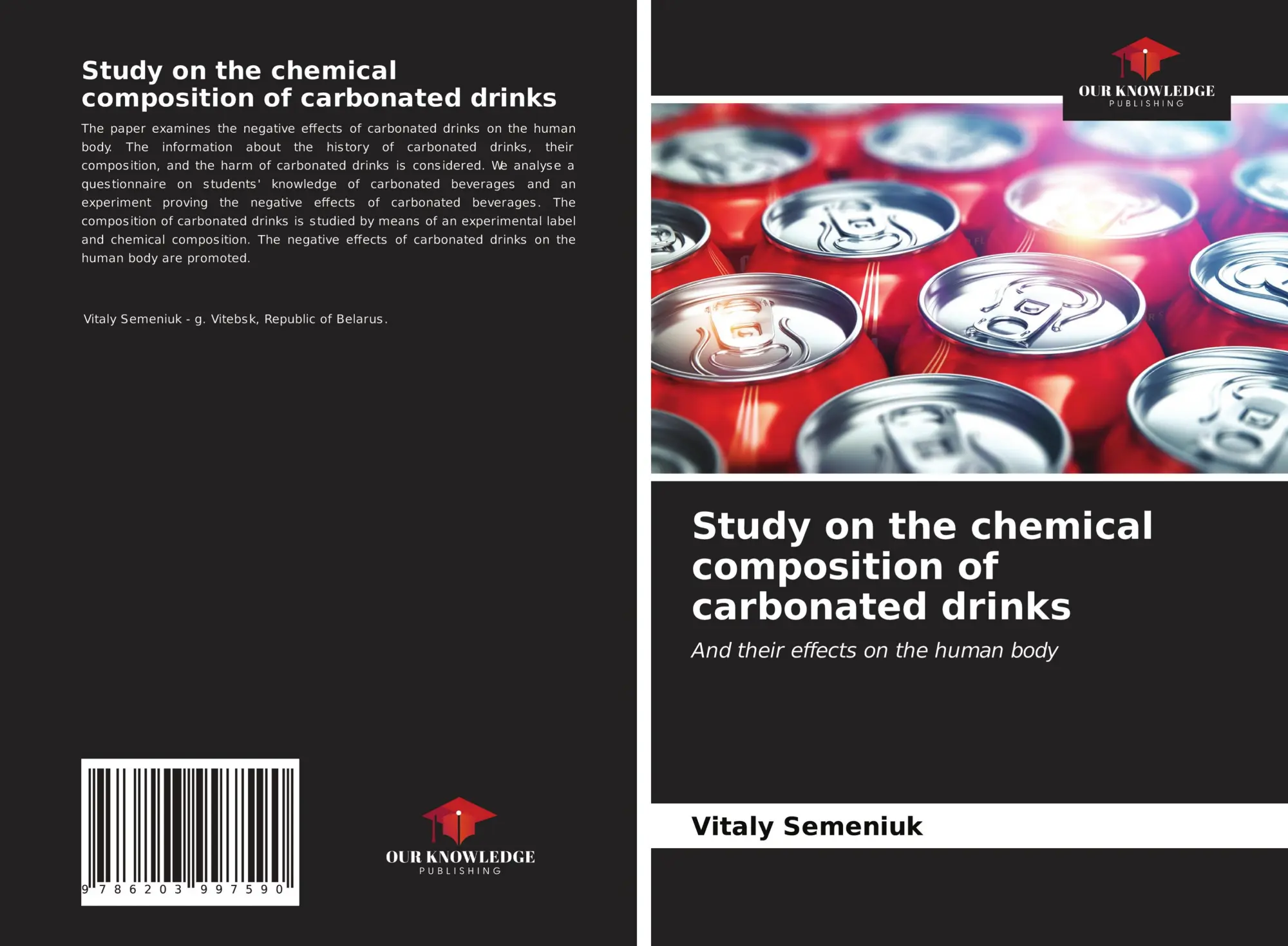 Cover: 9786203997590 | Study on the chemical composition of carbonated drinks | Semeniuk