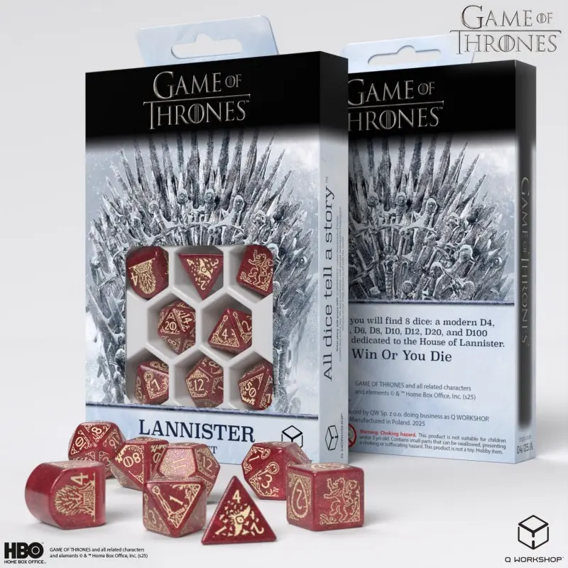 Cover: 5907699497690 | Game of Thrones. Lannister Dice Set. | Game of Thrones | 2025
