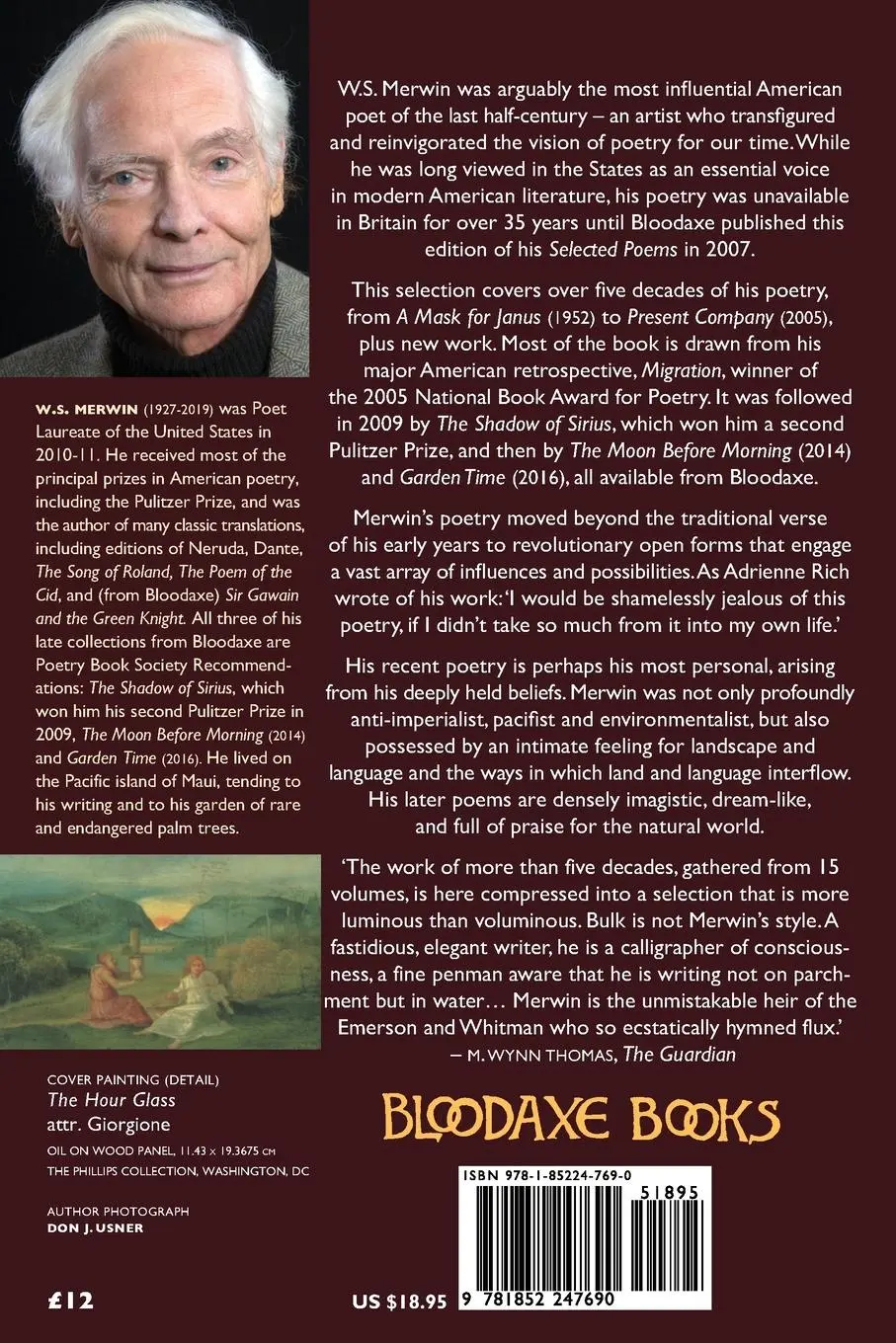 Rückseite: 9781852247690 | Selected Poems | W. S. Merwin | Taschenbuch | Kartoniert / Broschiert