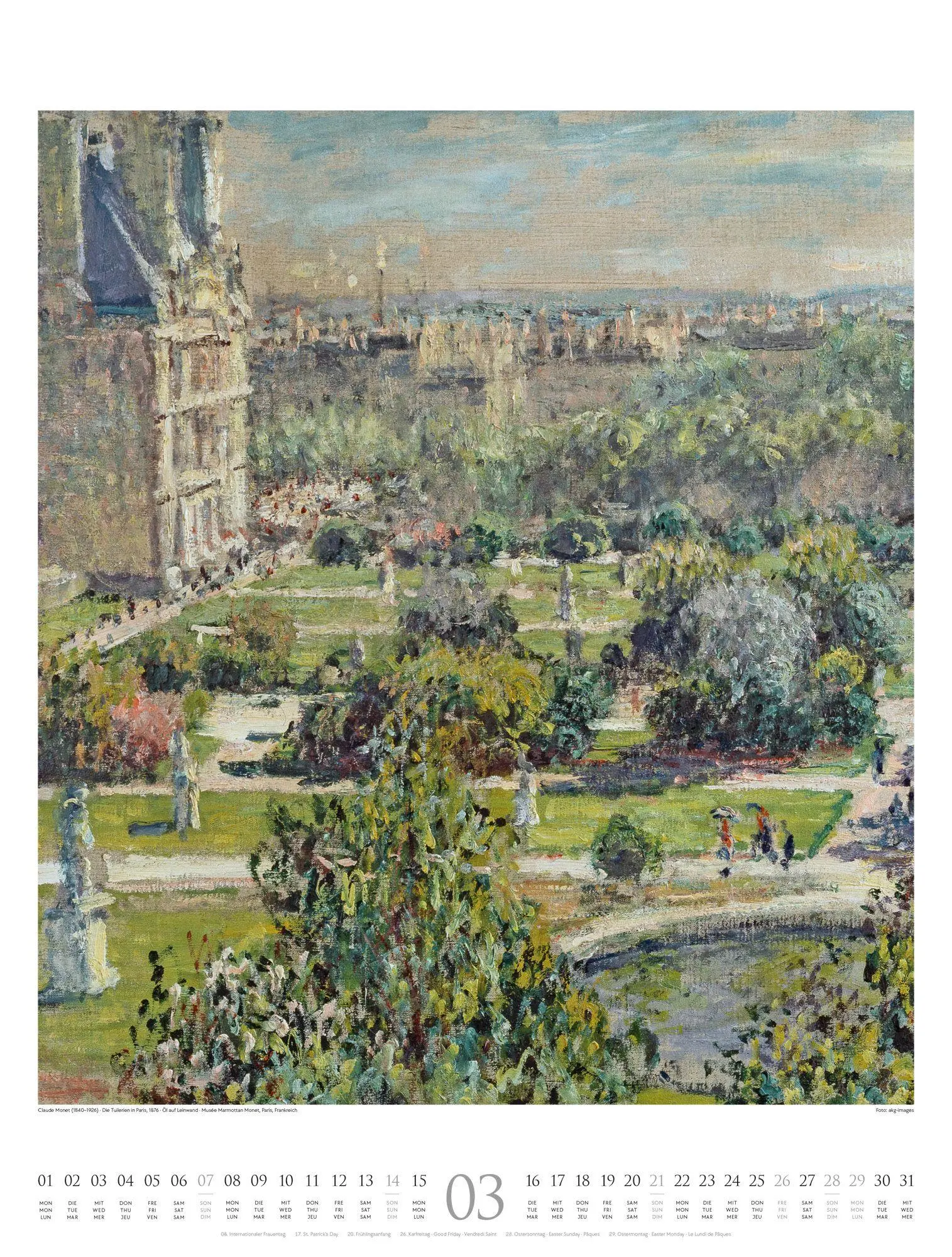 Bild: 9783838427690 | Claude Monet Kalender 2027 Farbe und Licht | Claude Monet (u. a.)