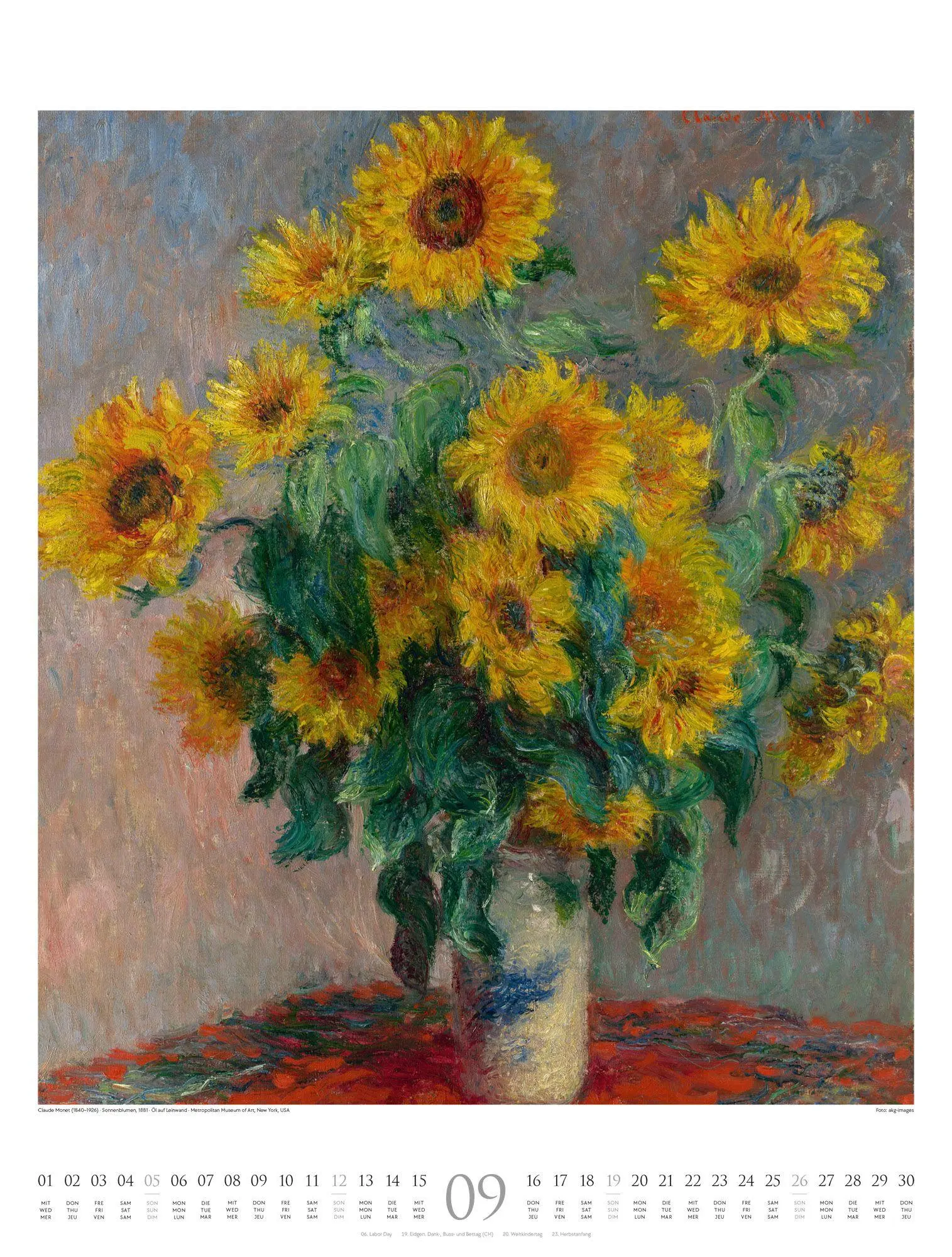 Bild: 9783838427690 | Claude Monet Kalender 2027 Farbe und Licht | Claude Monet (u. a.)