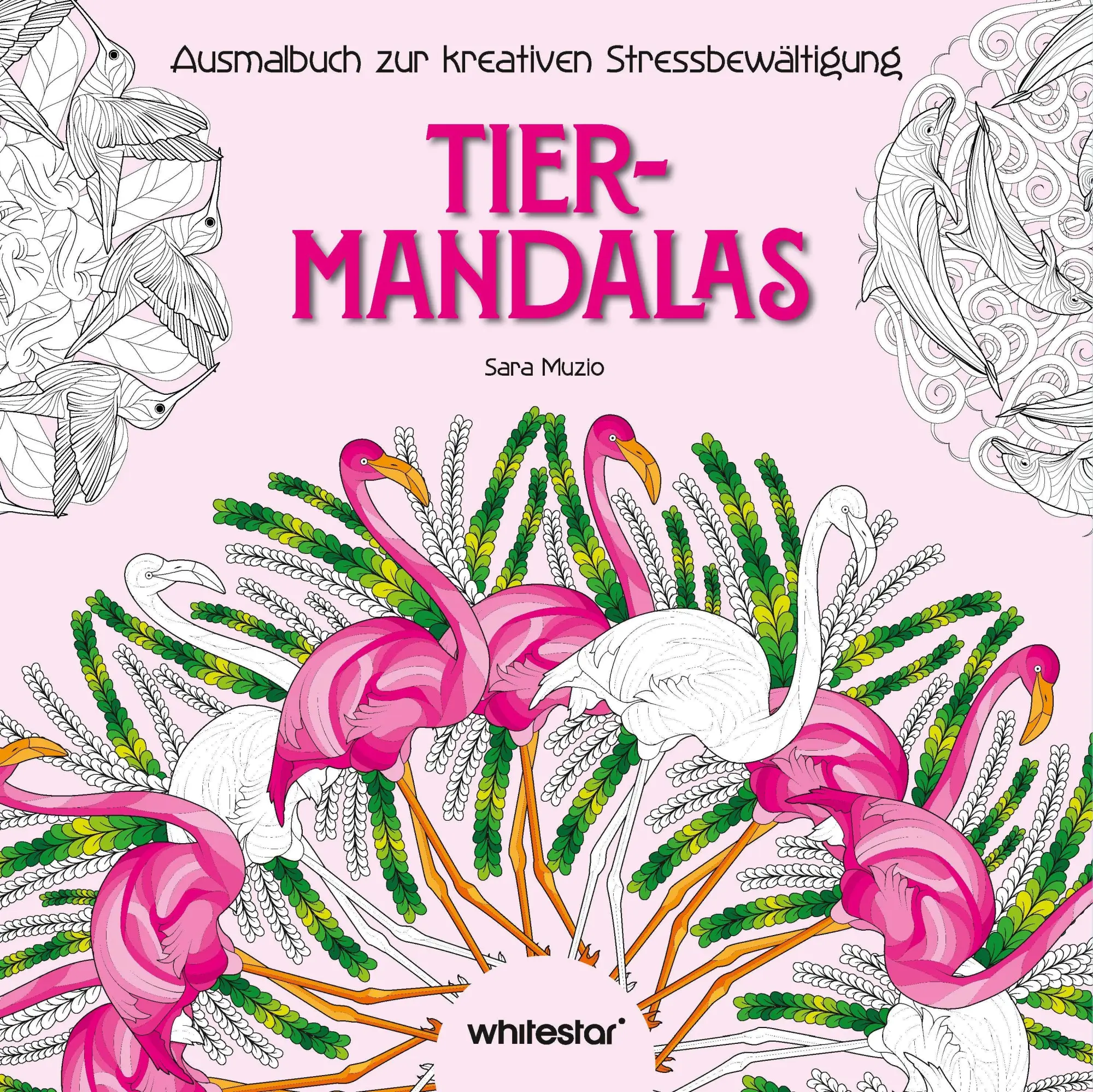 Cover: 9788863127690 | Tier-Mandalas | Ausmalbuch zur kreativen Stressbewaltigung | White
