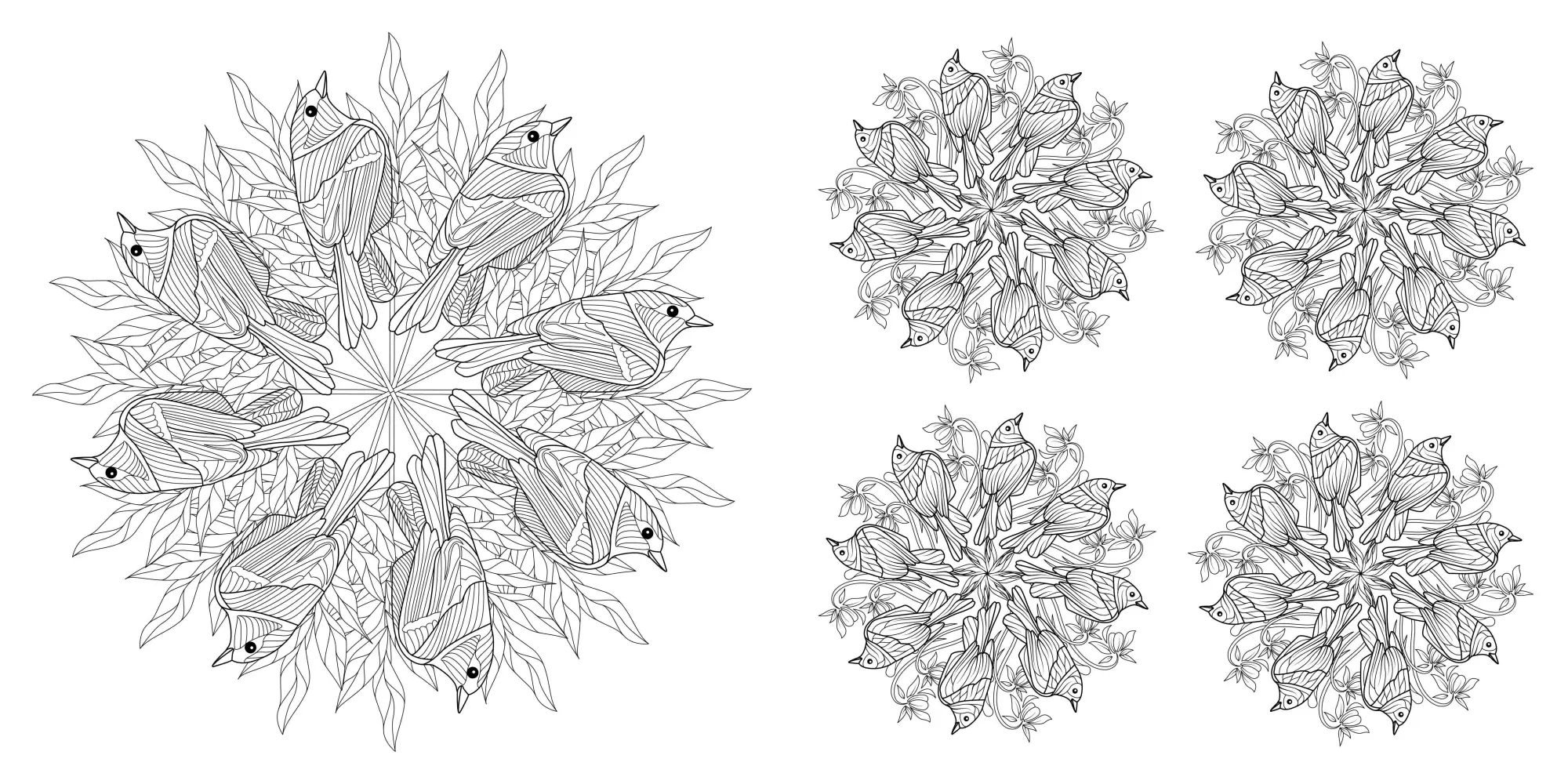 Bild: 9788863127690 | Tier-Mandalas | Ausmalbuch zur kreativen Stressbewaltigung | White