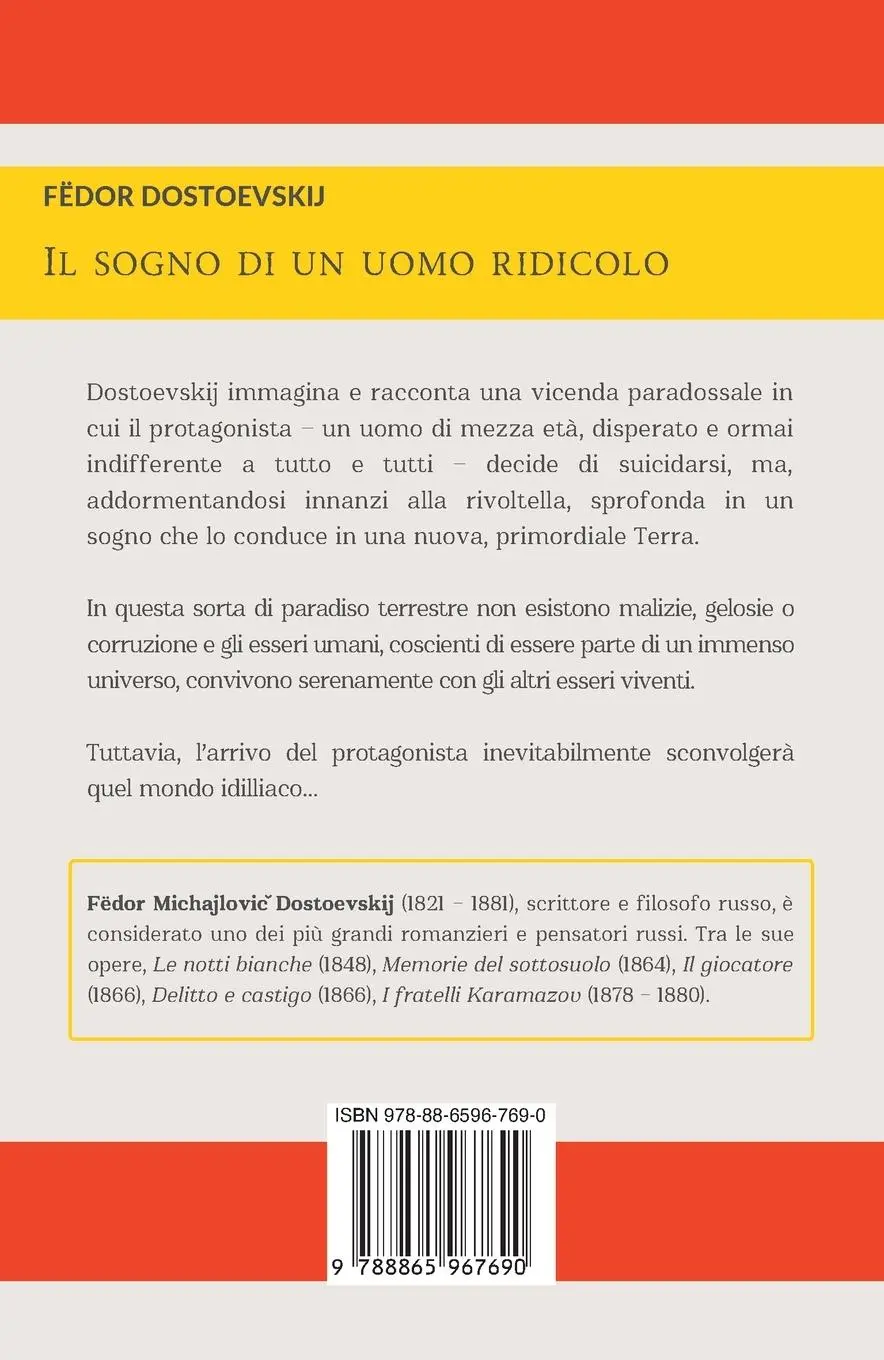 Rückseite: 9788865967690 | SOGNO DI UN UOMO RIDICOLO (IL) | Fedor Dostoevskij | Taschenbuch