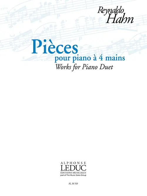 Cover: 9790046307690 | Pièces pour piano à 4 mains partition | Works For Piano Duet | Hahn