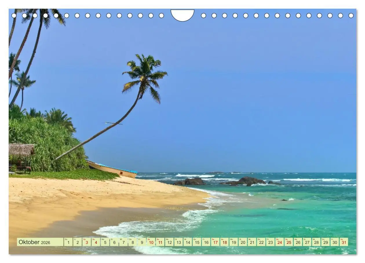 Bild: 9783457647790 | Sri Lanka, Palmen, Strand und Meer (Wandkalender 2026 DIN A4 quer),...