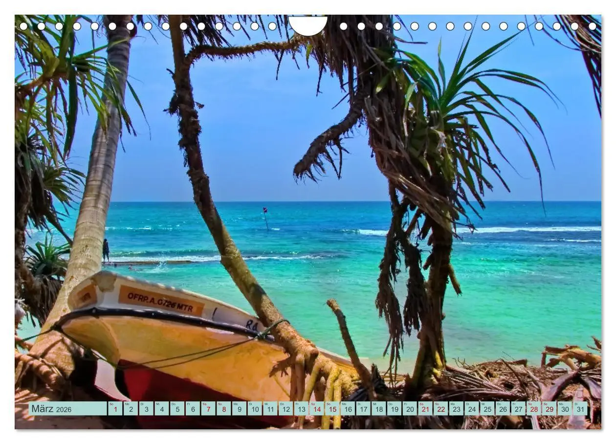 Bild: 9783457647790 | Sri Lanka, Palmen, Strand und Meer (Wandkalender 2026 DIN A4 quer),...