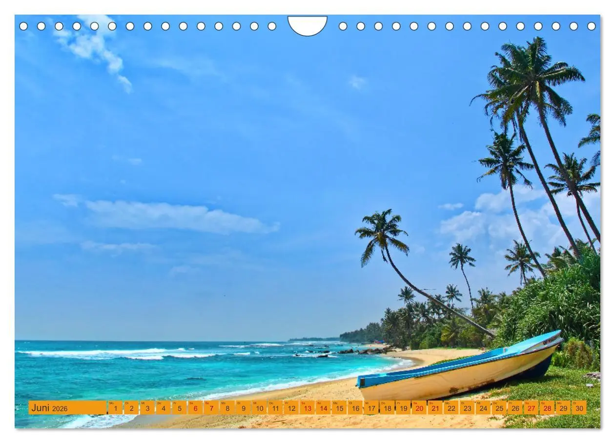 Bild: 9783457647790 | Sri Lanka, Palmen, Strand und Meer (Wandkalender 2026 DIN A4 quer),...