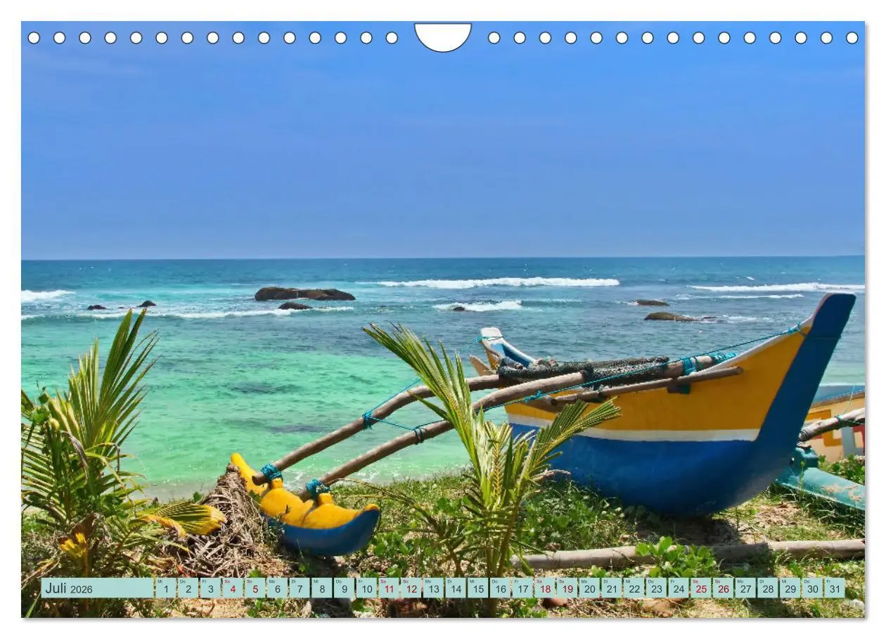 Bild: 9783457647790 | Sri Lanka, Palmen, Strand und Meer (Wandkalender 2026 DIN A4 quer),...