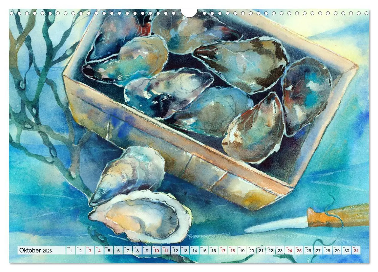 Bild: 9783457887790 | Frankreich Aquarelle (Wandkalender 2026 DIN A3 quer), CALVENDO...