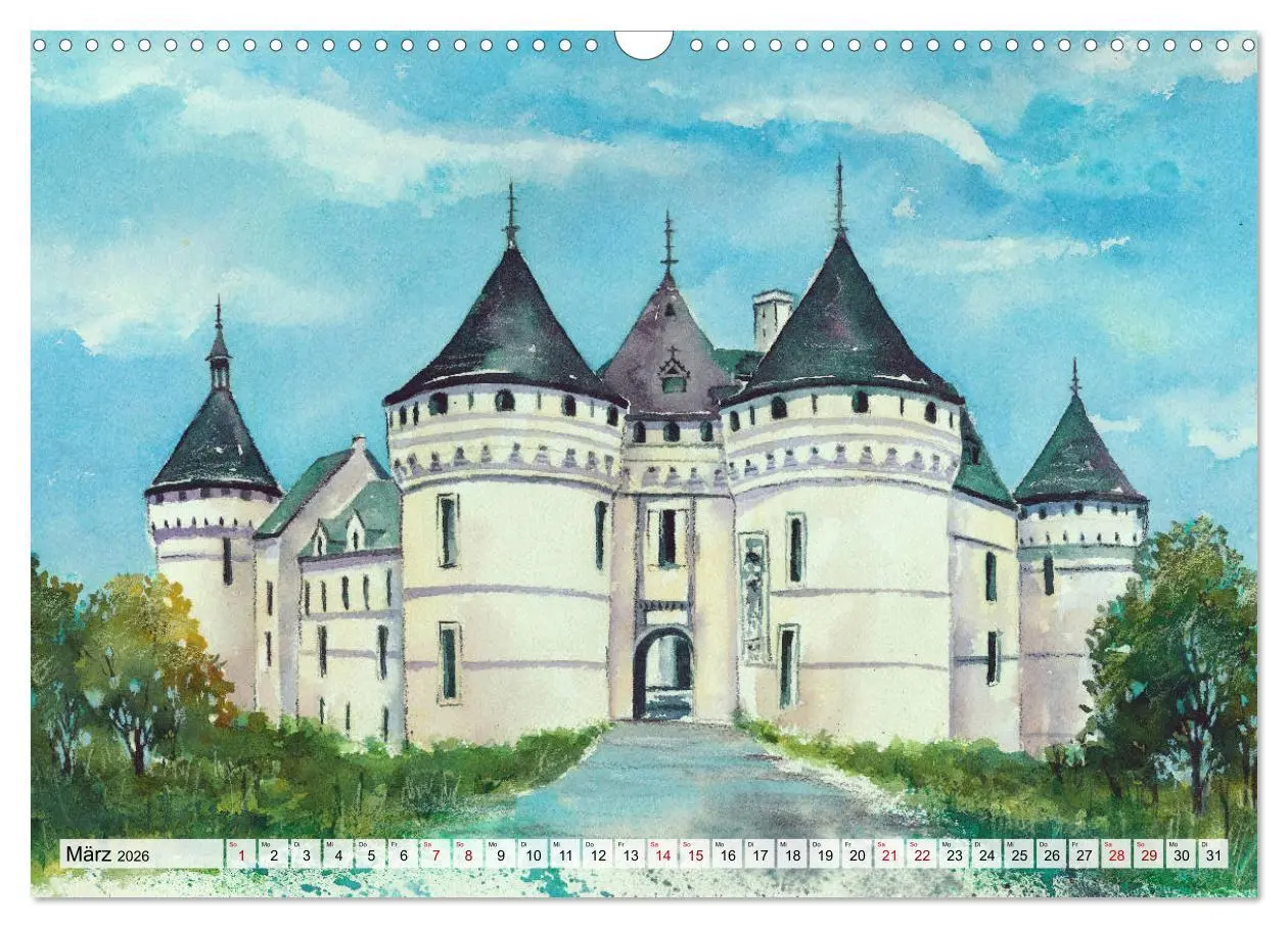Bild: 9783457887790 | Frankreich Aquarelle (Wandkalender 2026 DIN A3 quer), CALVENDO...