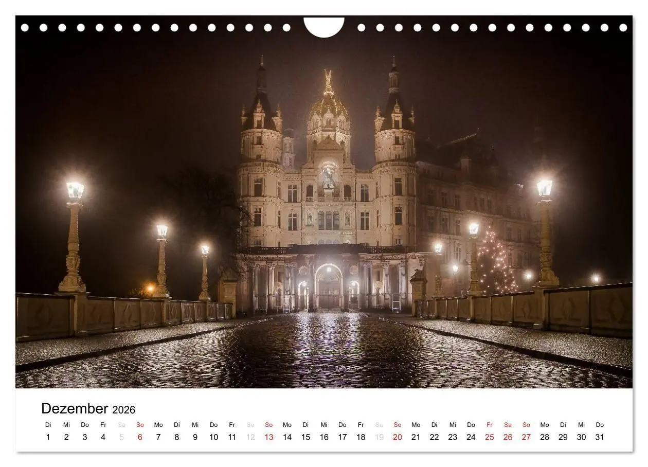 Bild: 9783516117790 | Schweriner Märchenschloss (Wandkalender 2026 DIN A4 quer), CALVENDO...