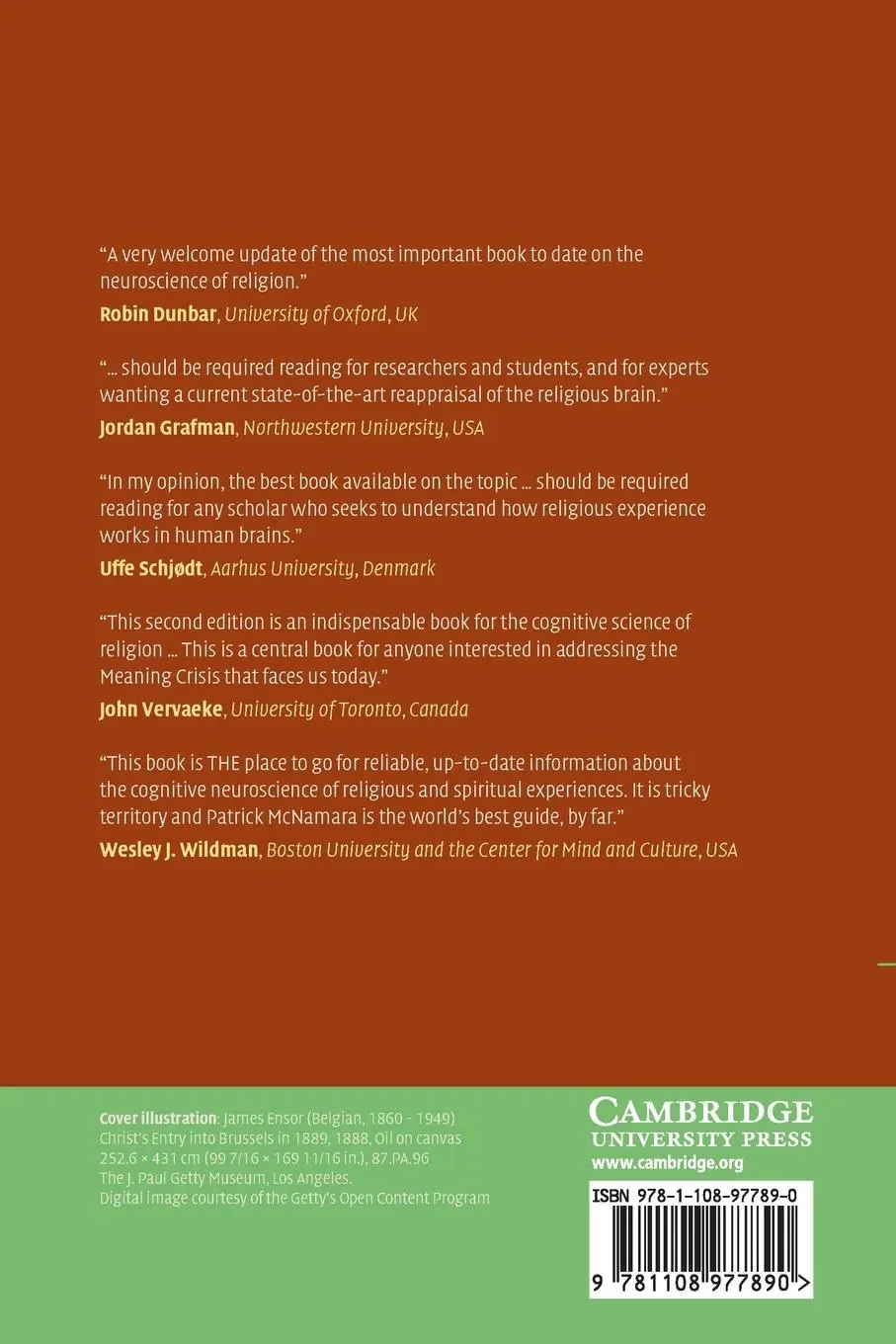 Rückseite: 9781108977890 | The Cognitive Neuroscience of Religious Experience | Patrick Mcnamara