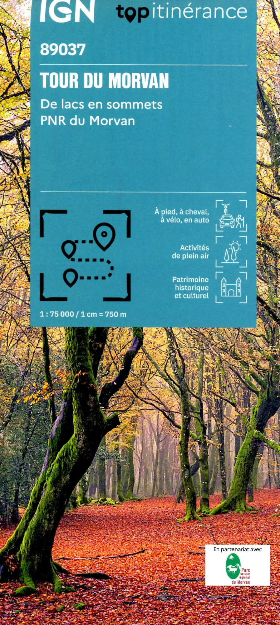 Cover: 9782758557890 | Tour du Morvan | 1:75000 | (Land-)Karte | Französisch | 2025