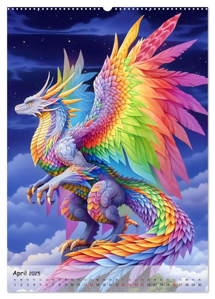 Bild: 9783435857890 | Geflügelte Hüter - Erleben Sie die Magie der Drachen (Wandkalender...