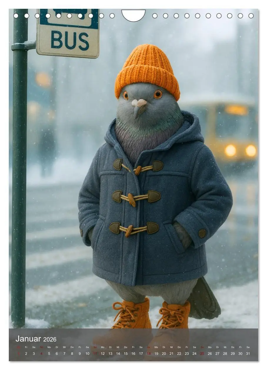 Bild: 9783516657890 | Stadttauben - Urban. Cool. Ziemlich unterschätzt. (Wandkalender...