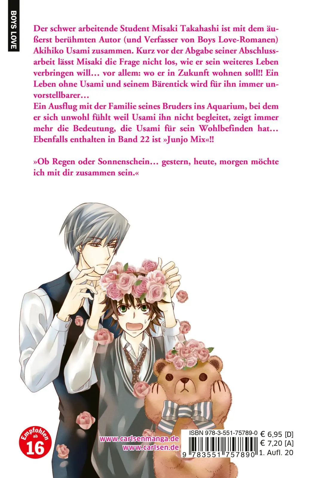 Rückseite: 9783551757890 | Junjo Romantica 22 | Die beliebte Boys-Love-Soap-Opera | Nakamura