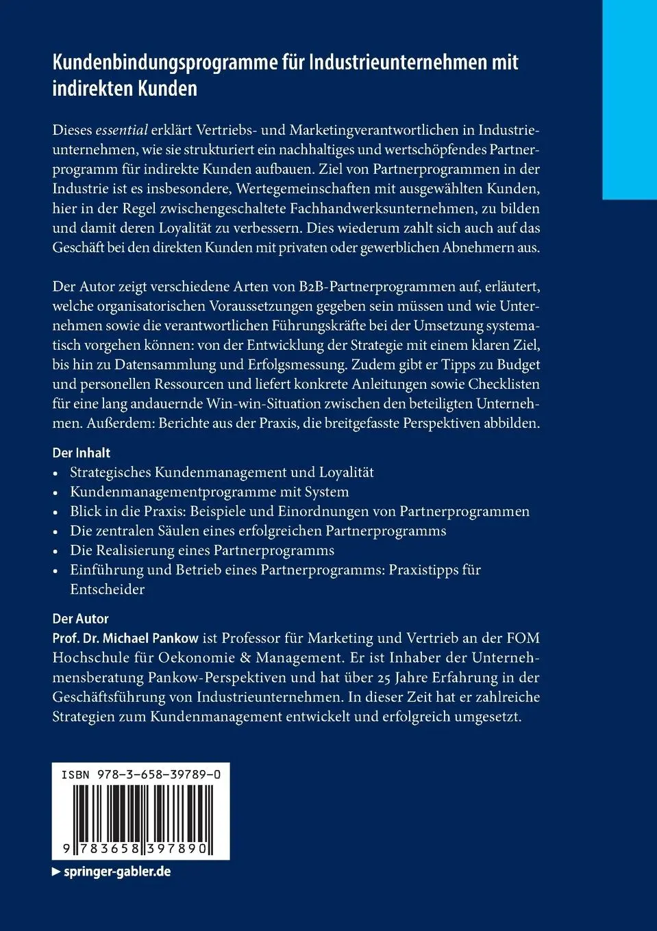 Rückseite: 9783658397890 | Kundenbindungsprogramme für Industrieunternehmen mit indirekten Kunden